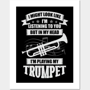 Funny Trumpet Player Music Trumpeter Gift Posters and Art